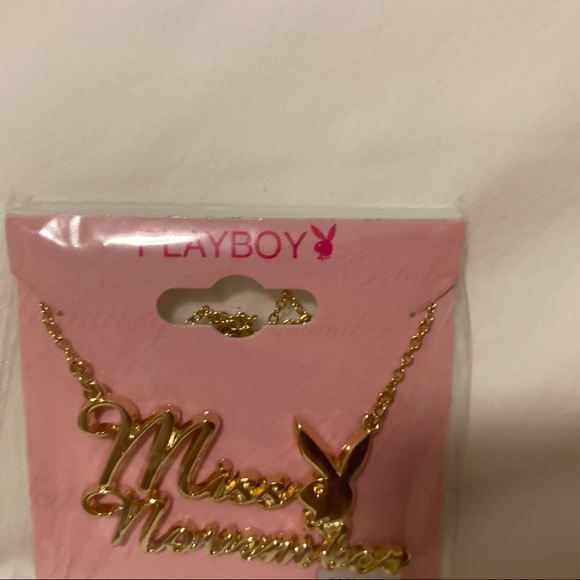 Playboy Y2K Miss November Necklace Gold Topaz - Picture 2 of 5